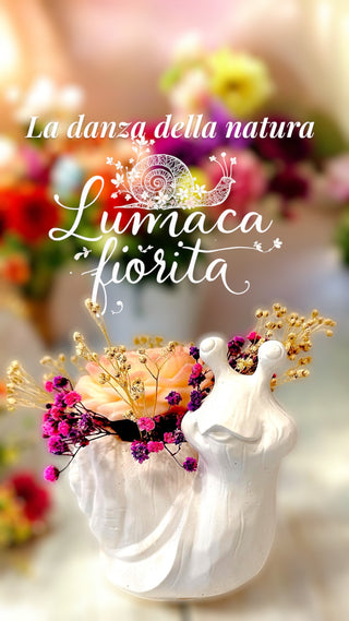Vasetto - Lumaca fiorita
