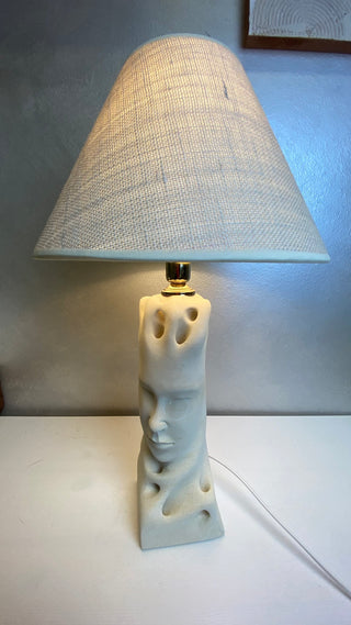 Lampada con paralume viso