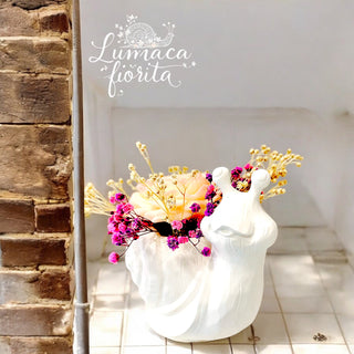 Vasetto - Lumaca fiorita